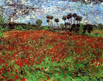  blumen galerie - Feld mit Mohnblumen Vincent van Gogh
